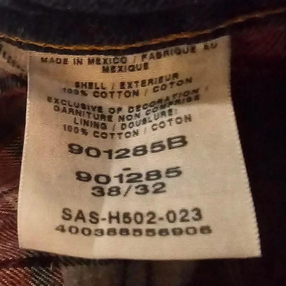 Cabela’s Men’s Flannel‎ Lined Jeans 38x32 • Heavyweight Denim • Outdoor Workwear